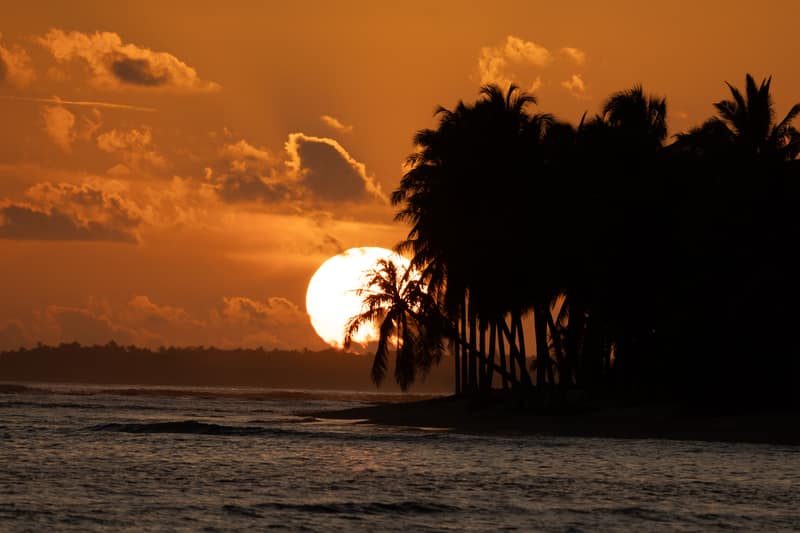 Sunset from the beach